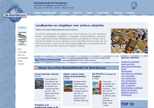 Denoorderzon.nl - de online reisboekhandel