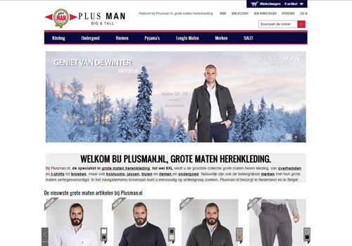 Plusman.nl - specialist in grote maten herenkleding